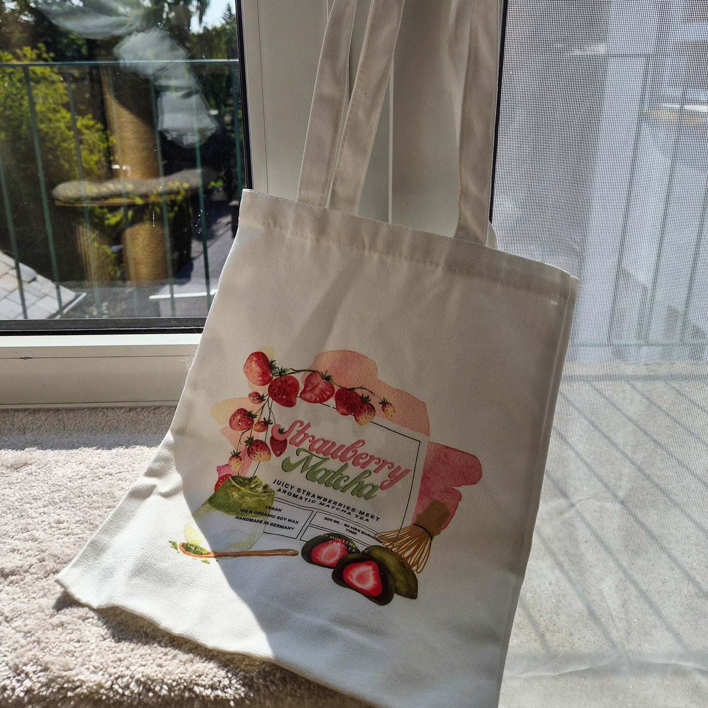 Tote Bag - Strawberry Matcha
