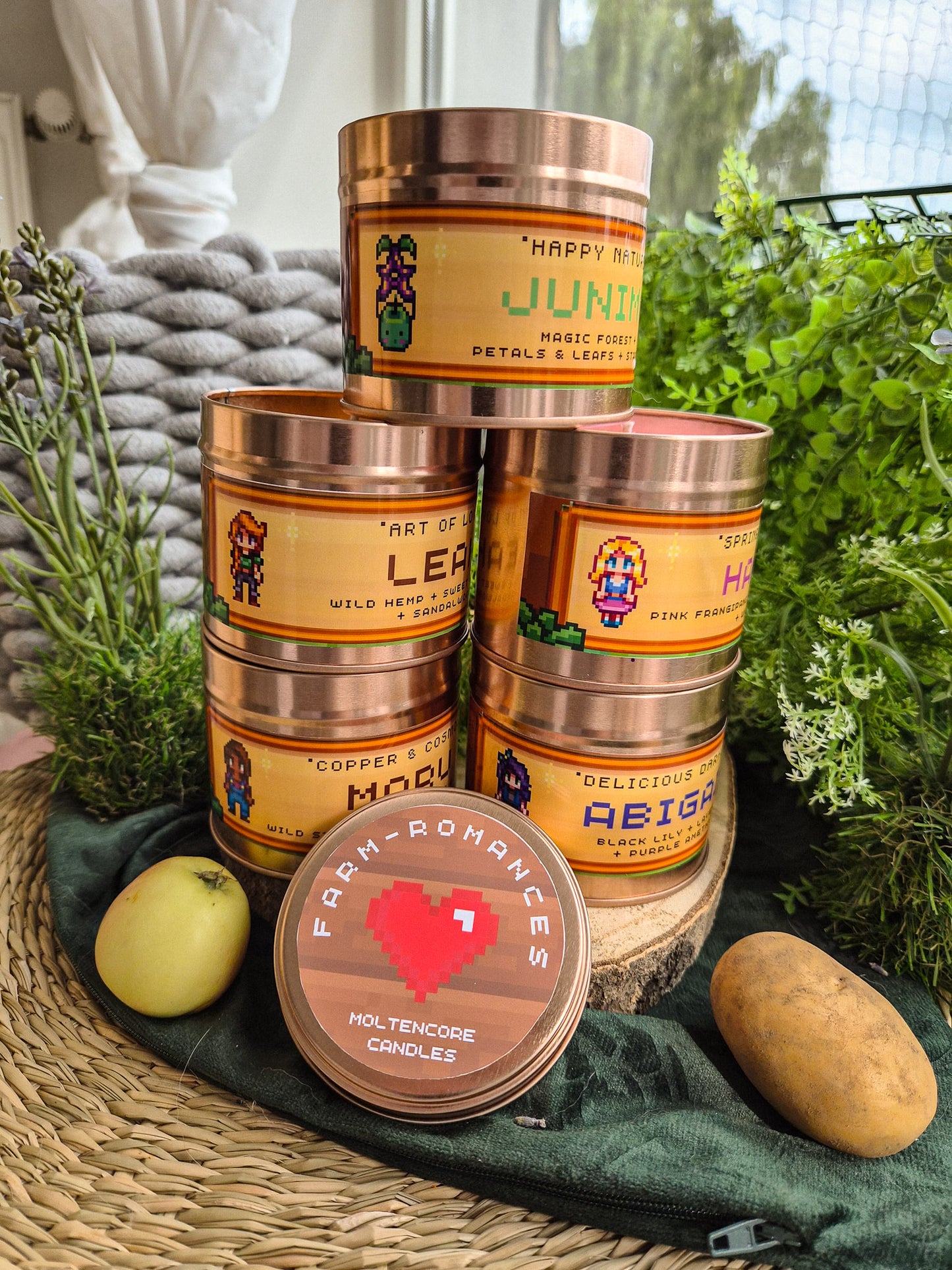 Junimo inspired candle - 'Happy Nature' Stardew Valley inspired soy Candles 250 ML