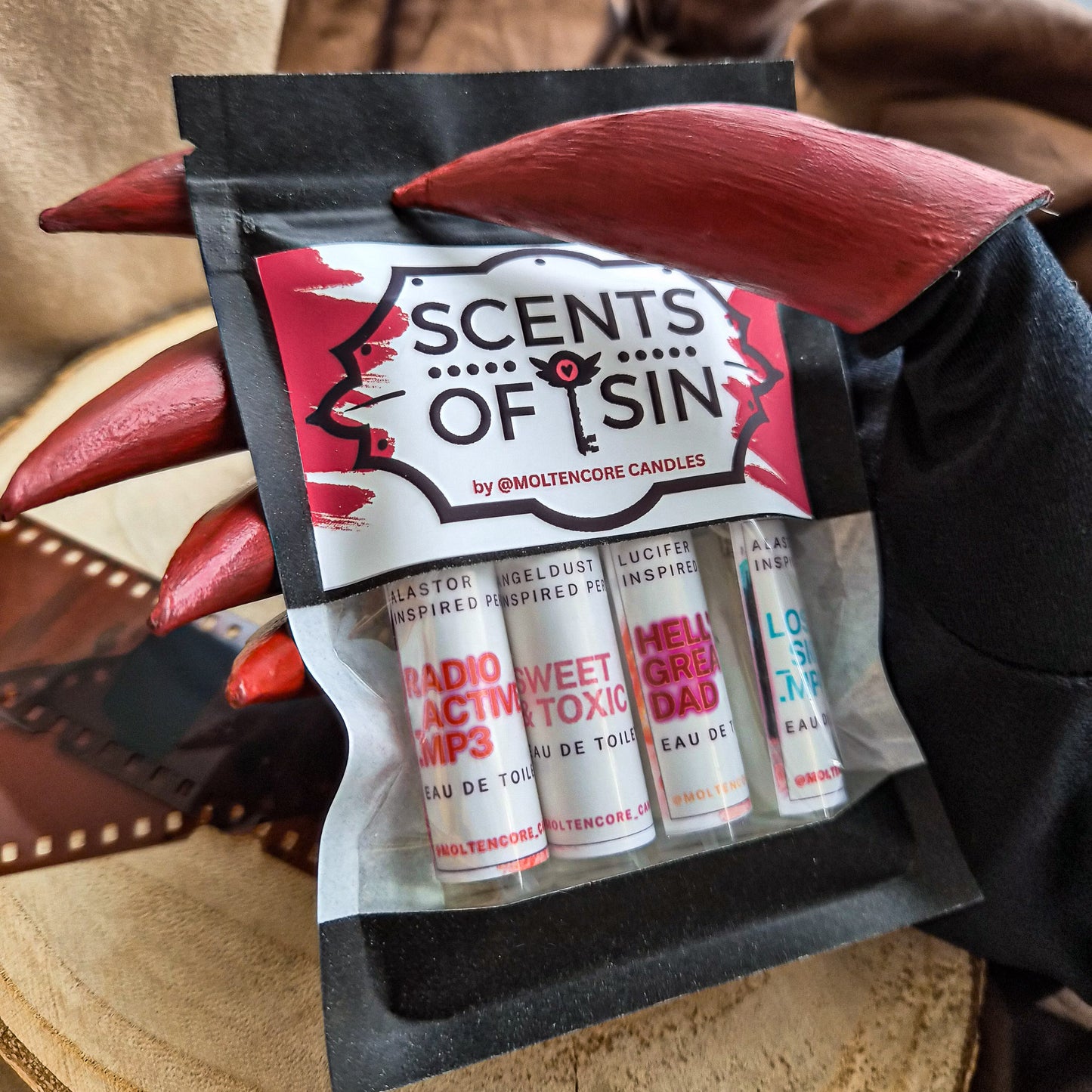 HAZBIN HOTEL - inspired MINI perfumes - by moltencore candles