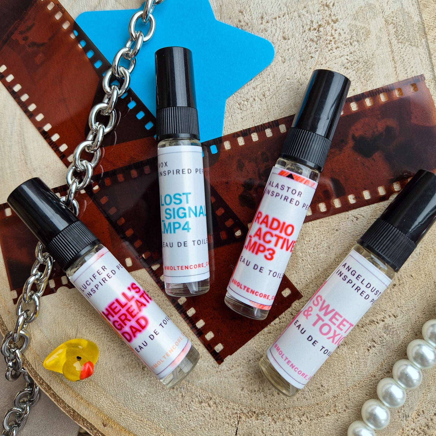 HAZBIN HOTEL - inspired MINI perfumes - by moltencore candles