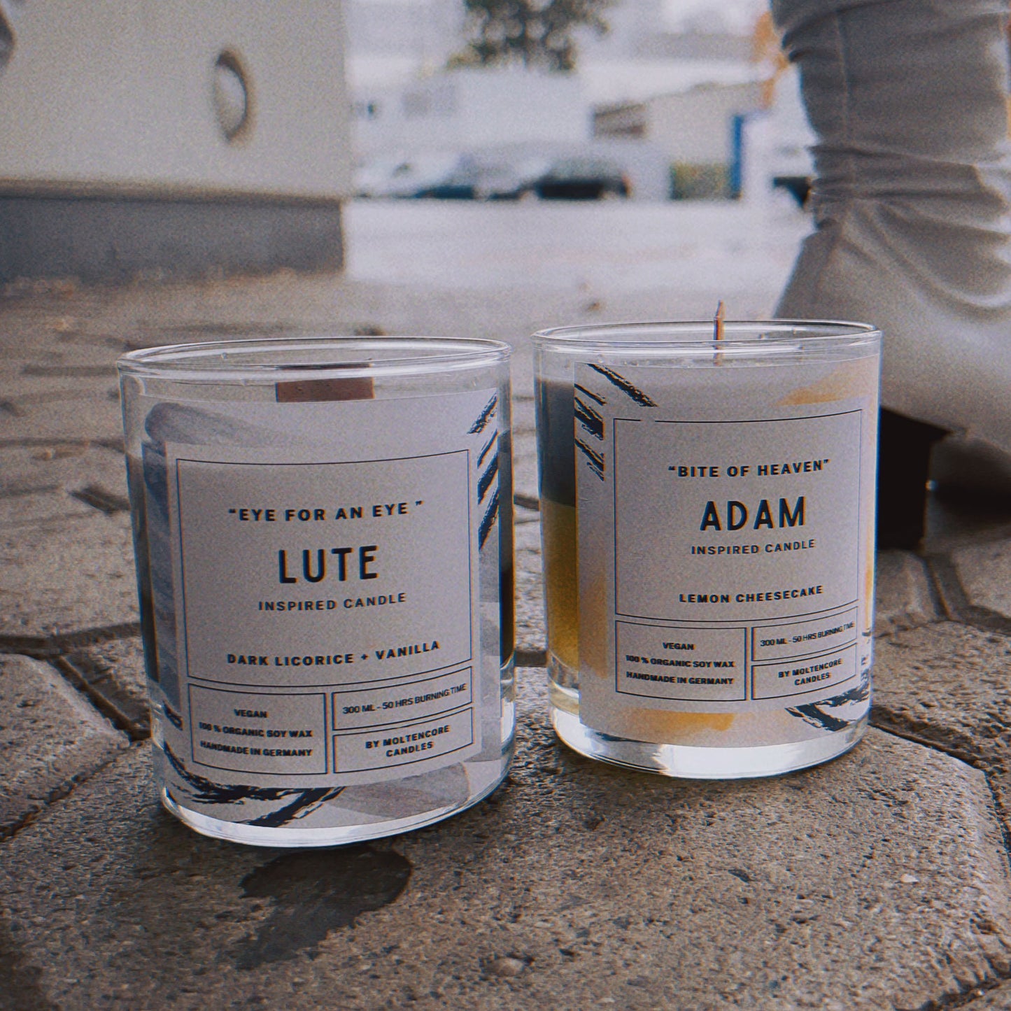 LUTE inspired candle - 'Eye for an Eye' Hazbin Hotel inspired soy candle 300 ML