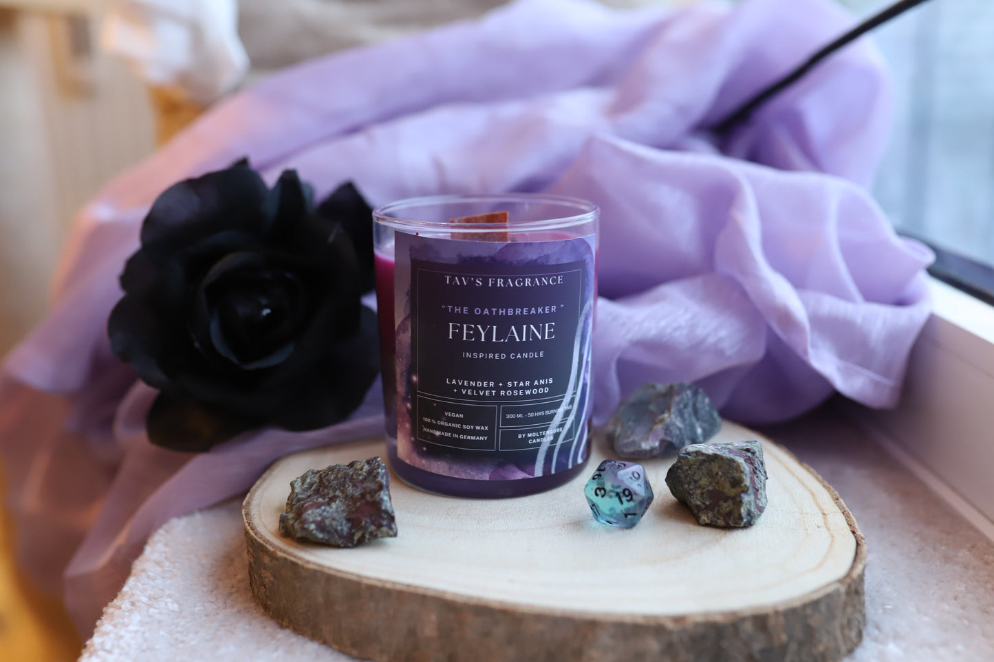 Custom TAV / Dark Urge TAV inspired soy candle l Baldur's Gate 3 inspired scented soy candle 300 ML