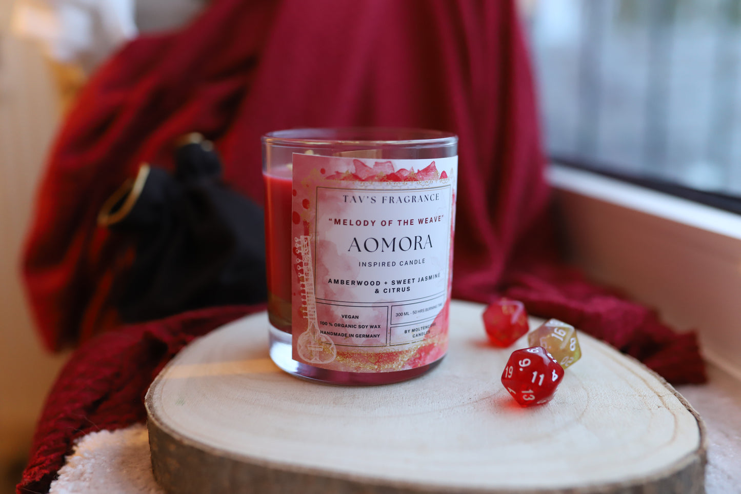 Custom TAV / Dark Urge TAV inspired soy candle l Baldur's Gate 3 inspired scented soy candle 300 ML