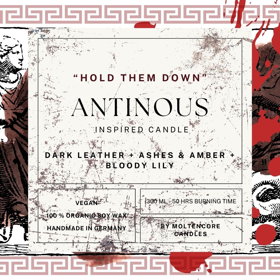 ANTINOUS inspired scented candle - 'EPIC' inspired soy candle 300 ML