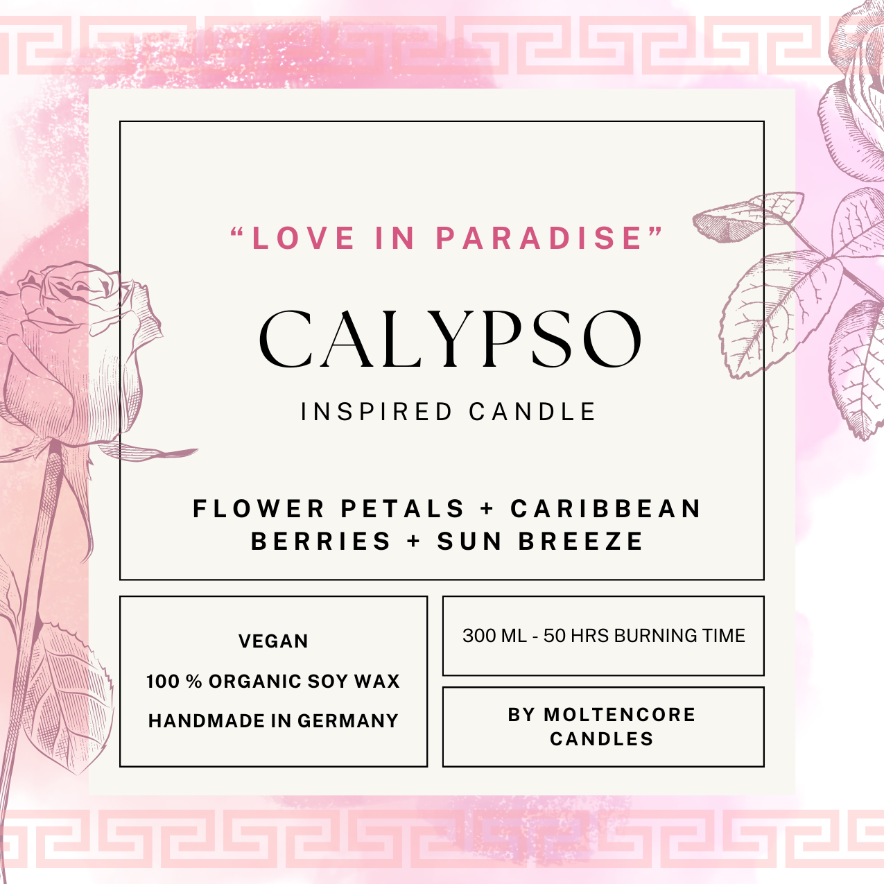 Calypso inspired scented candle - 'Odyssey Saga' inspired soy candle 300 ML