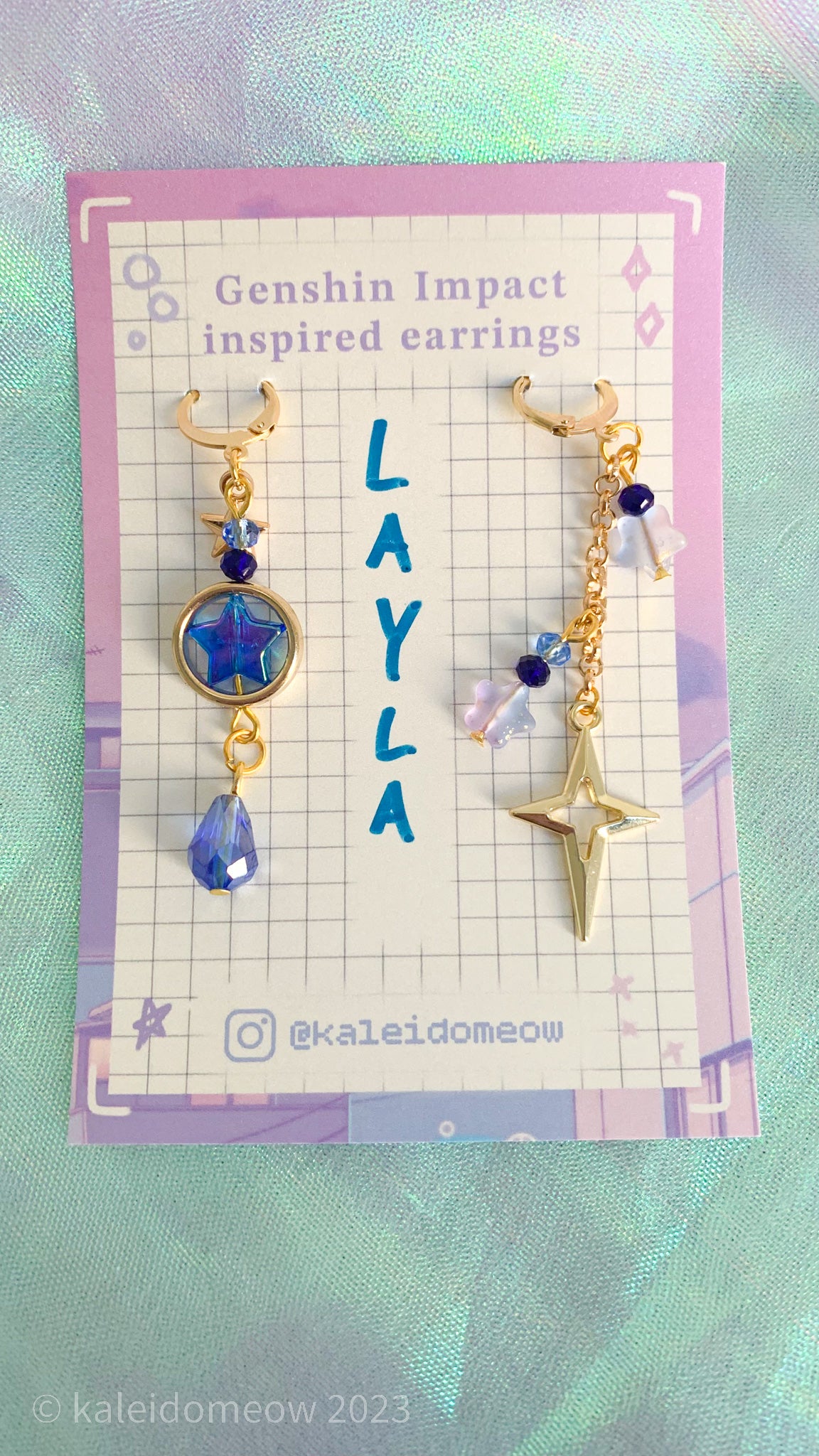 Genshin inspired earrings