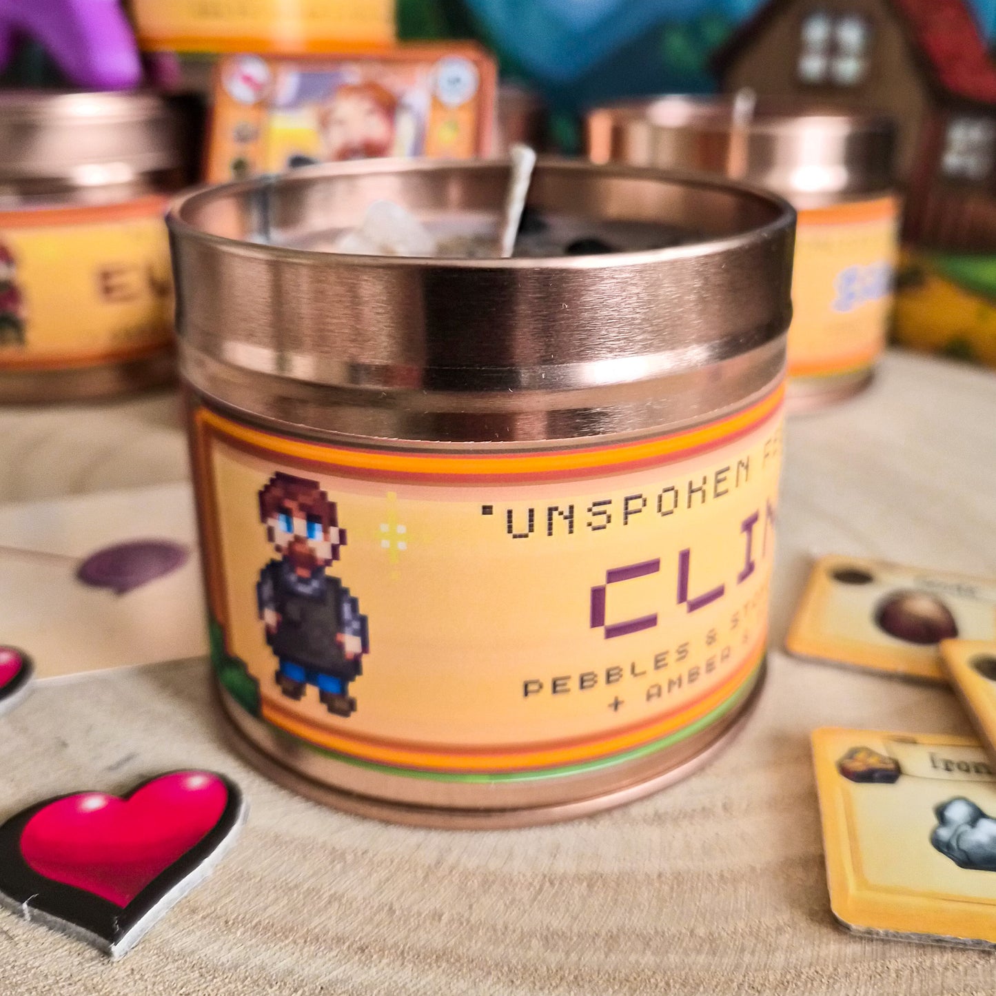 Clint inspired candle - 'Unspoken Feelings' Stardew Valley inspired soy Candles 250 ML