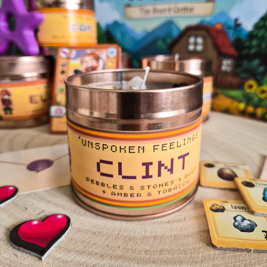 Clint inspired candle - 'Unspoken Feelings' Stardew Valley inspired soy Candles 250 ML