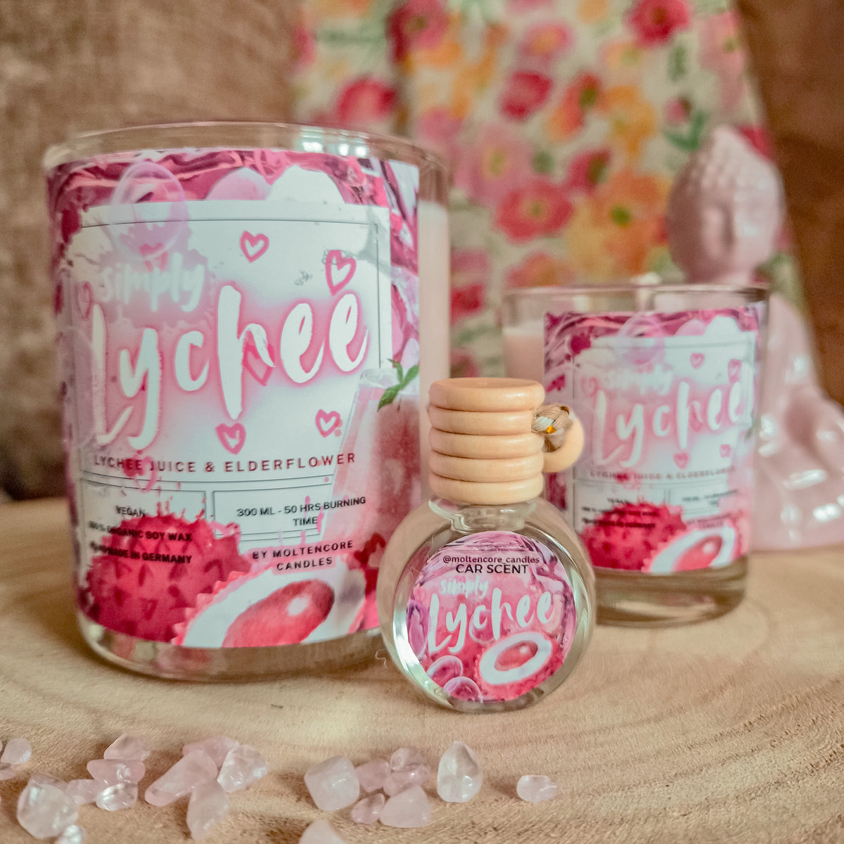 Ncore Delicious Simply LYCHEE soy candle -