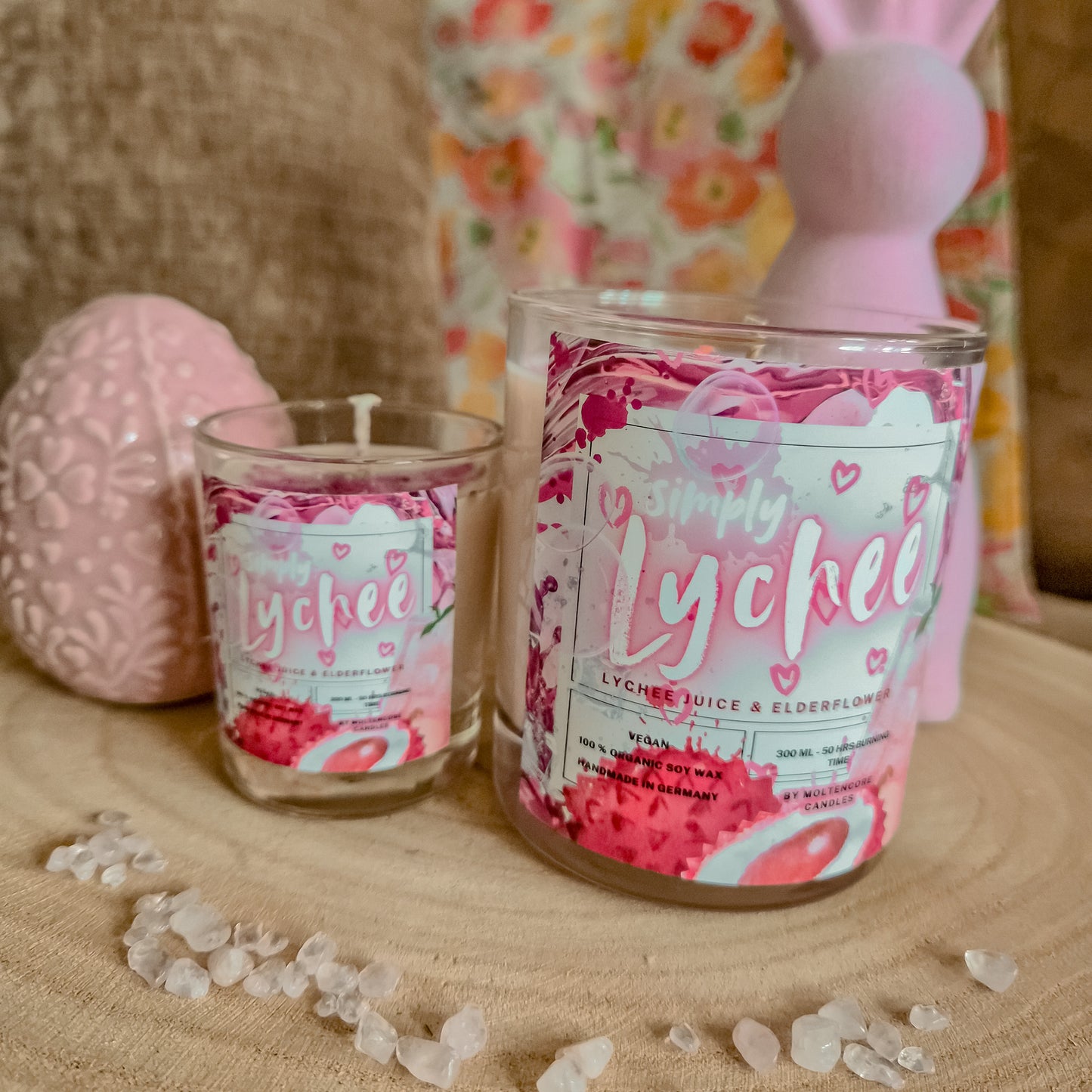 [LIMITED] Simply LYCHEE soy candle - "Delicious Drinks" 90 ML