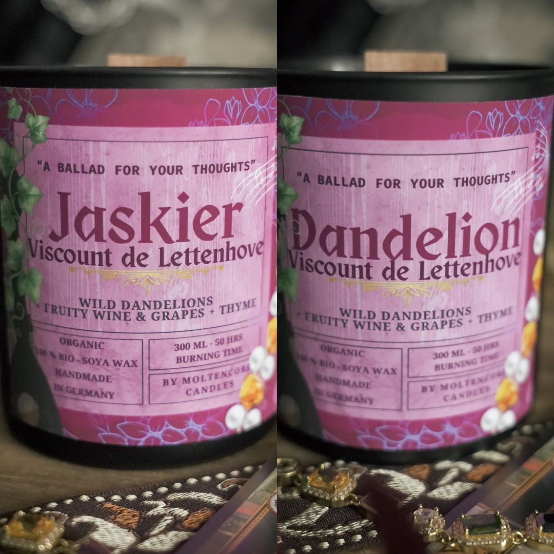 Dandelion/ Jaskier inspired candle - The Witcher inspired soy candle 300 ML