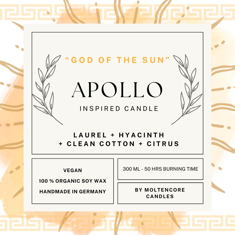 APOLLO inspired scented candle - 'EPIC' inspired soy candle 300 ML