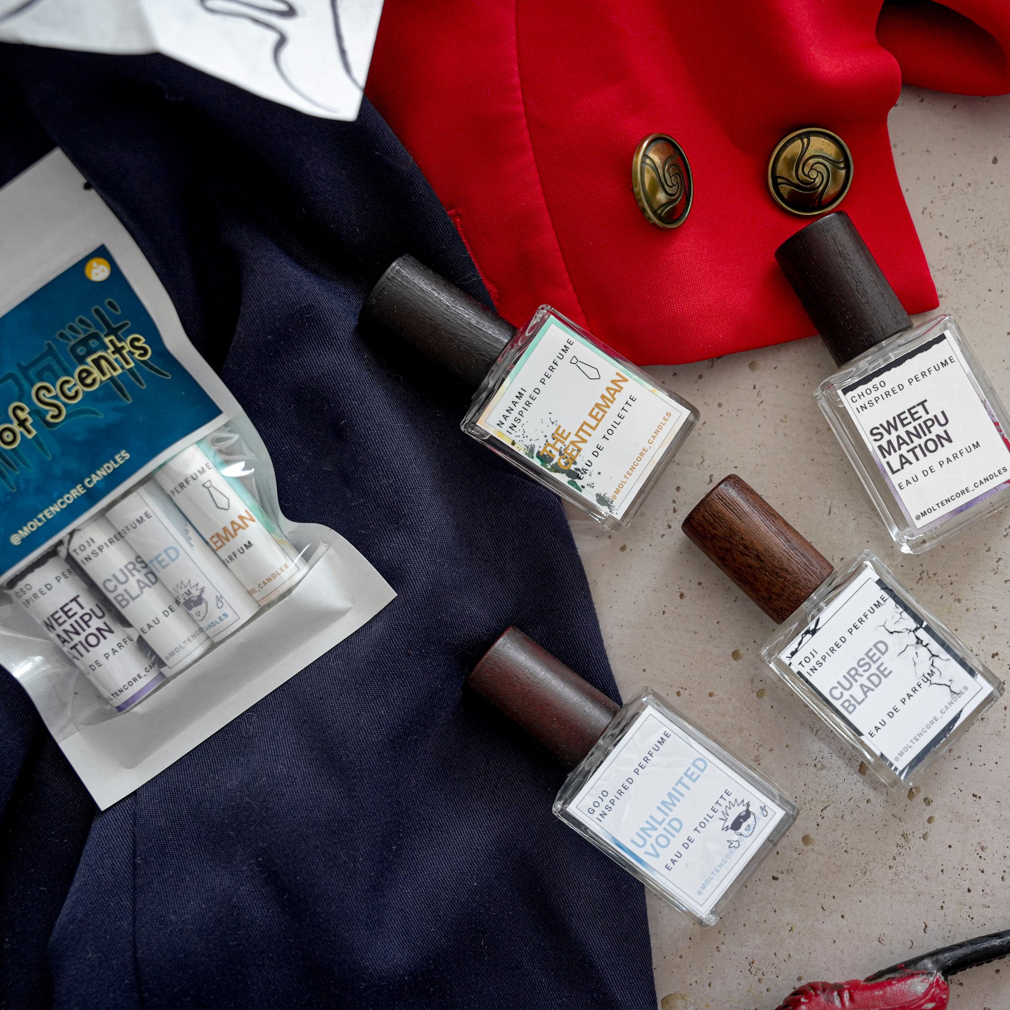 Jujutsu Kaisen inspired MINI-Perfume SET 
