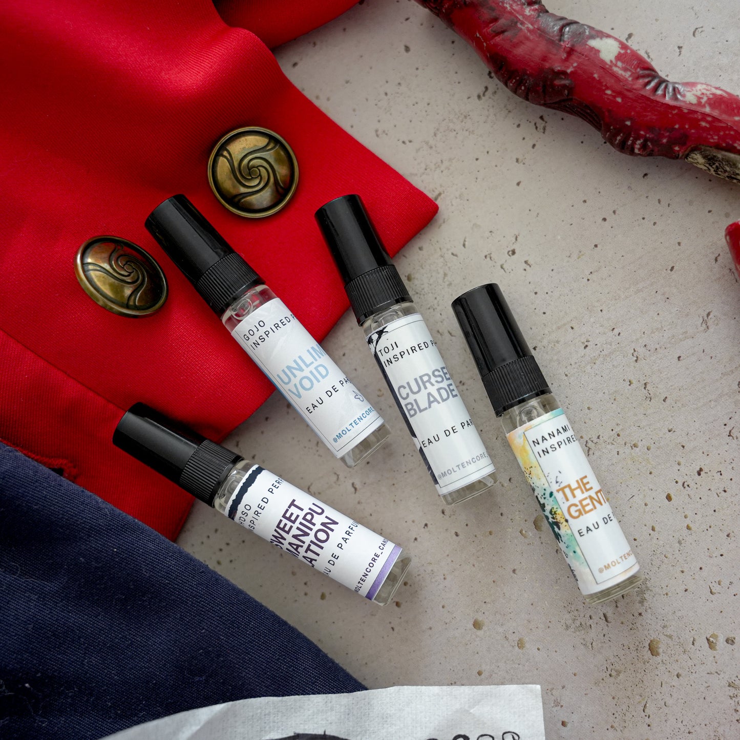 Jujutsu Kaisen inspired MINI-Perfume SET "Domain of Scents"
