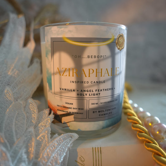 AZIRAPHALE inspired candle -  Good Omens inspired soy candle 300 ML