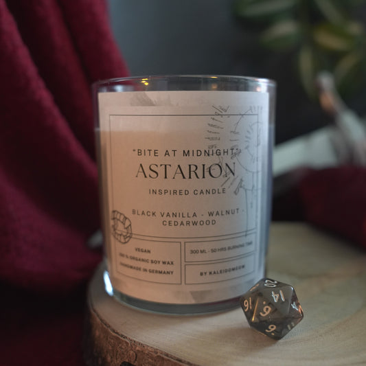 Astarion inspired candle - 'Bite at Midnight' Baldurs Gate 3 inspired soy Candles 300ml