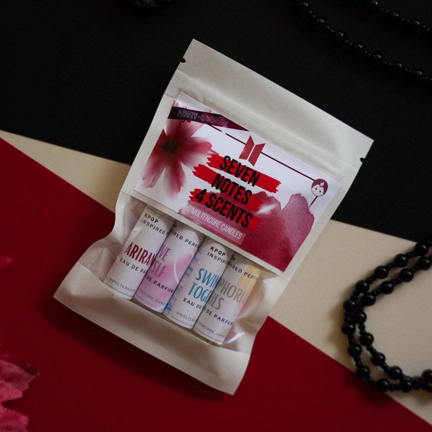 BTS inspired MINI-Perfume SET "Seven notes 4 Scents"