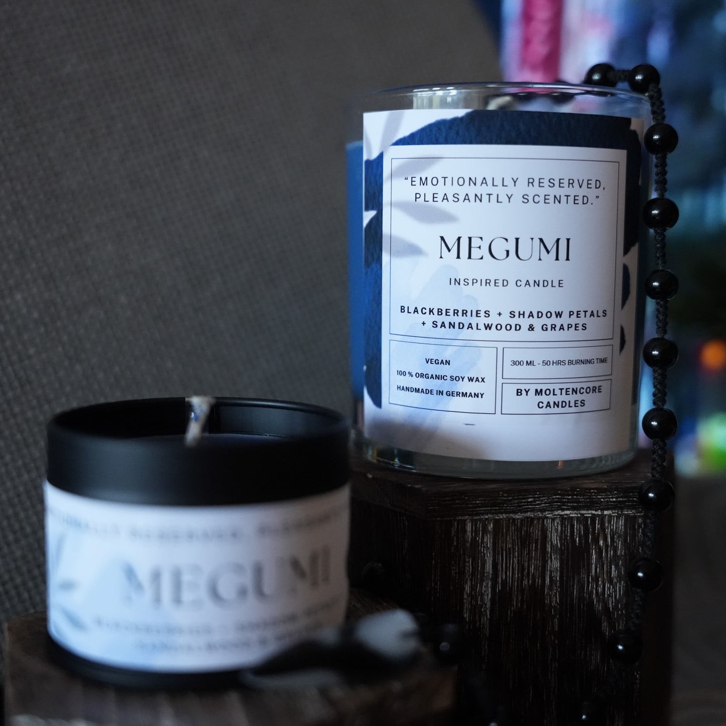 Megumi inspired candle - Jujutsu kaisen inspired soy candle 300 ML