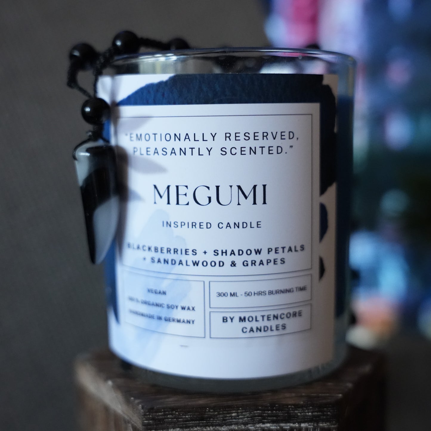 Megumi inspired candle - Jujutsu kaisen inspired soy candle 300 ML