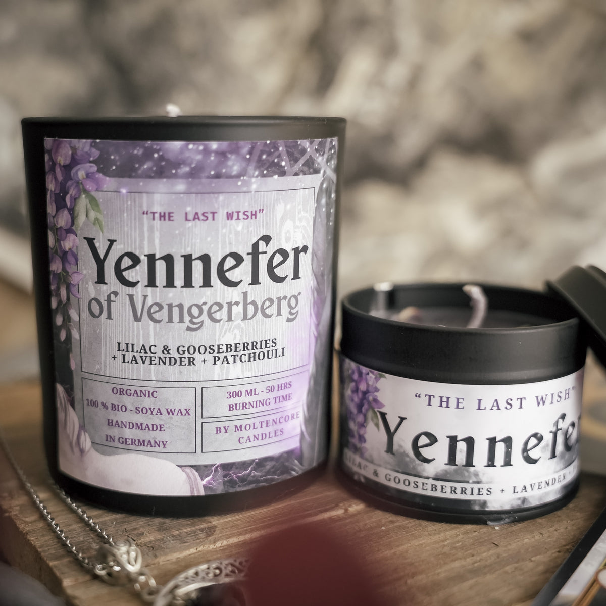 Yennefer inspired candle - The Witcher inspired soy candle 300 ML