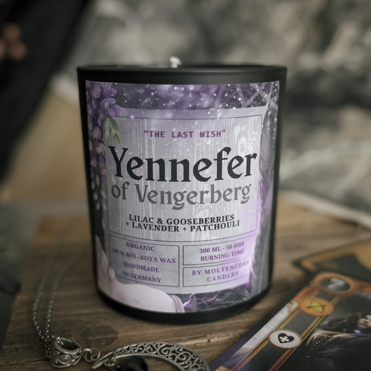 Yennefer inspired candle - The Witcher inspired soy candle 300 ML