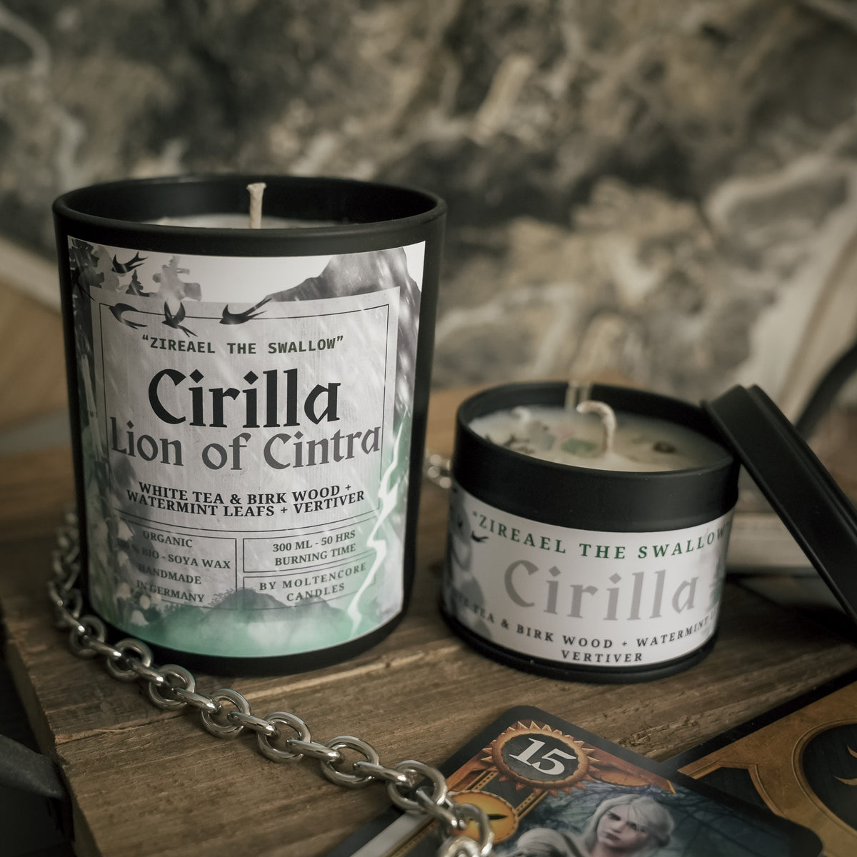 Cirilla inspired candle - The Witcher inspired soy candle 300 ML