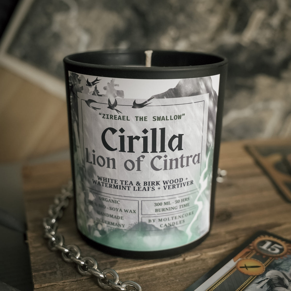 Cirilla inspired candle - The Witcher inspired soy candle 300 ML