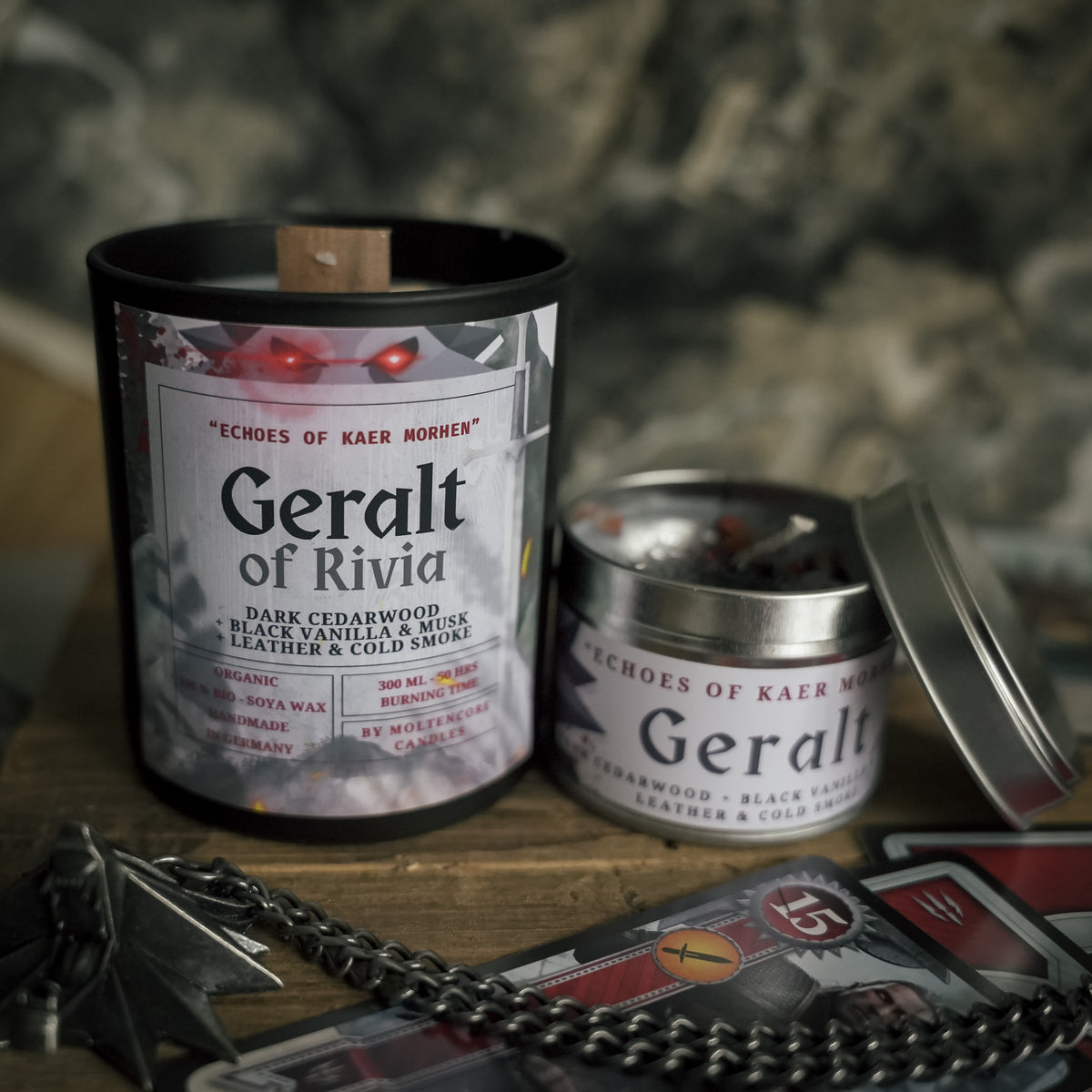 Geralt inspired candle - The Witcher inspired soy candle 300 ML