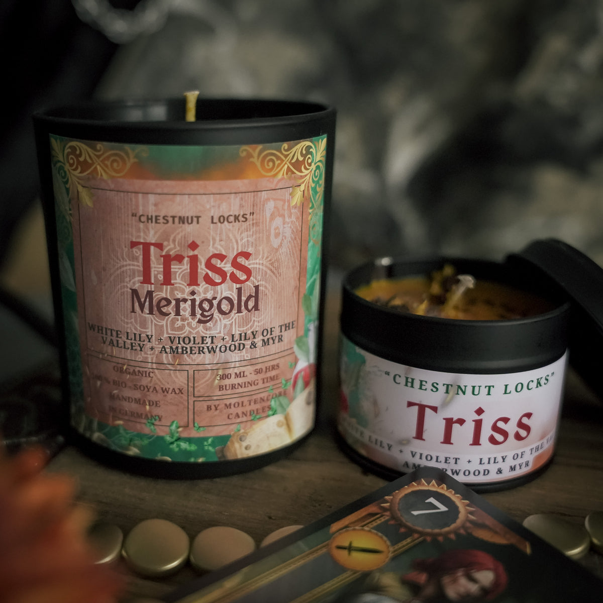 Triss Merigold inspired candle - The Witcher inspired soy candle 300 ML