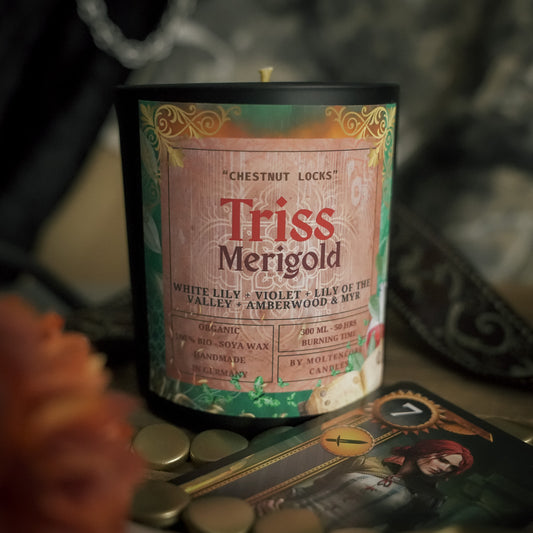 Triss Merigold inspired candle - The Witcher inspired soy candle 300 ML