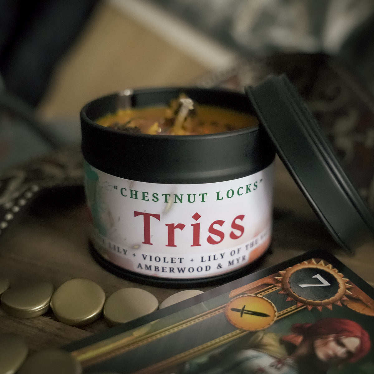 Triss Merigold inspired candle - The Witcher inspired soy candle 100 ML