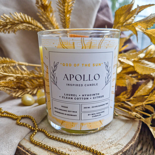 apollo inspired candle epic the musical