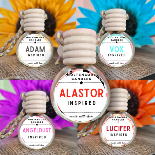 Hazbin Hotel inspired CAR scents - CAR refreshener diffuser