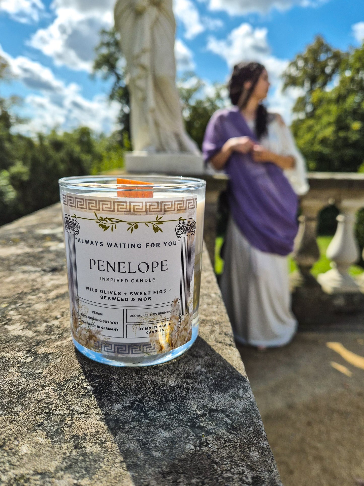 penelope epic the musical inspired candle model
